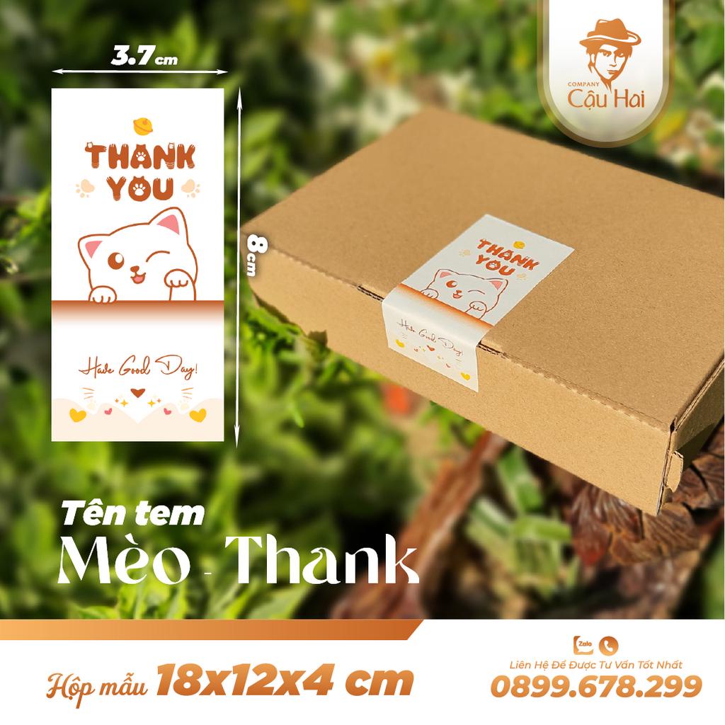 Hộp carton nắp GẬP 12x8x4