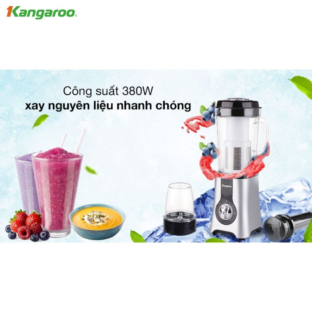 Máy xay sinh tố đa năng 2 cối Kangaroo KG2B2 , KG2B3 Sản phẩm Chính hãng ( Bảo hành 12 tháng ) - Xiaomi Hà Nội