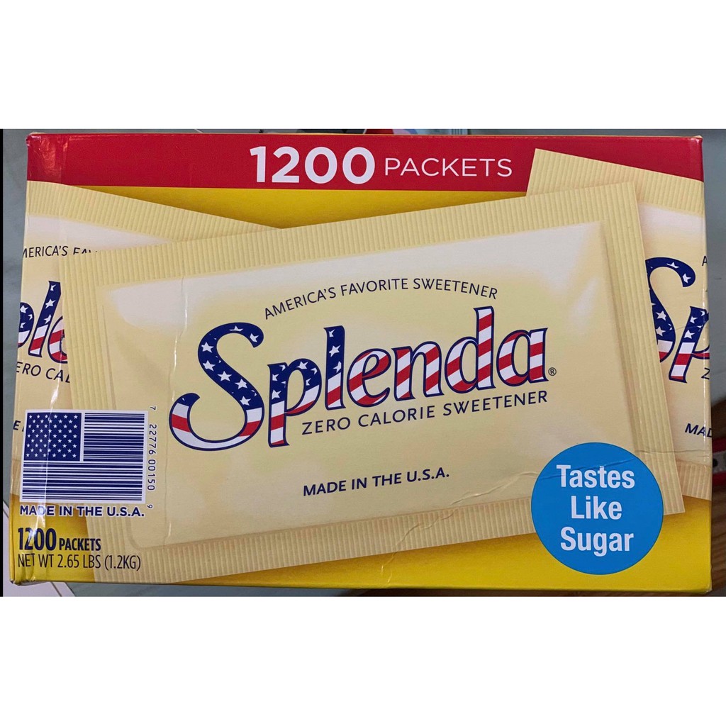 Đường Ăn Kiêng Splenda No Calories Sweetener 1200 gói - USA