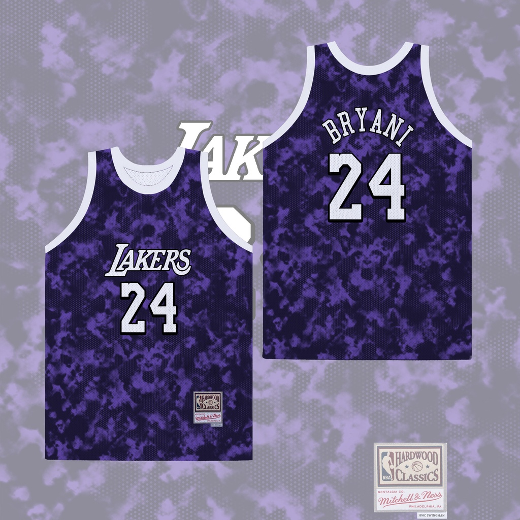 Áo Bóng Rổ NBA jersey Los Angeles Lakers Số 24 KOBE 2021 Màu Tím / Vàng / Xanh Dương