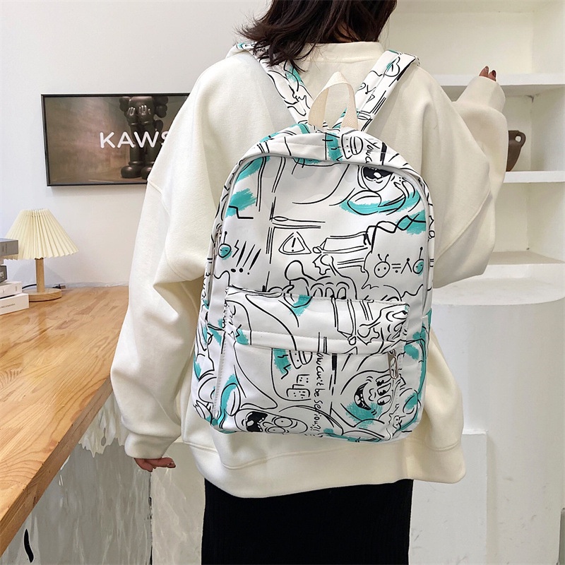 Ba lô JASMIN NOIR bằng vải thời trang đơn giản dành cho nữ