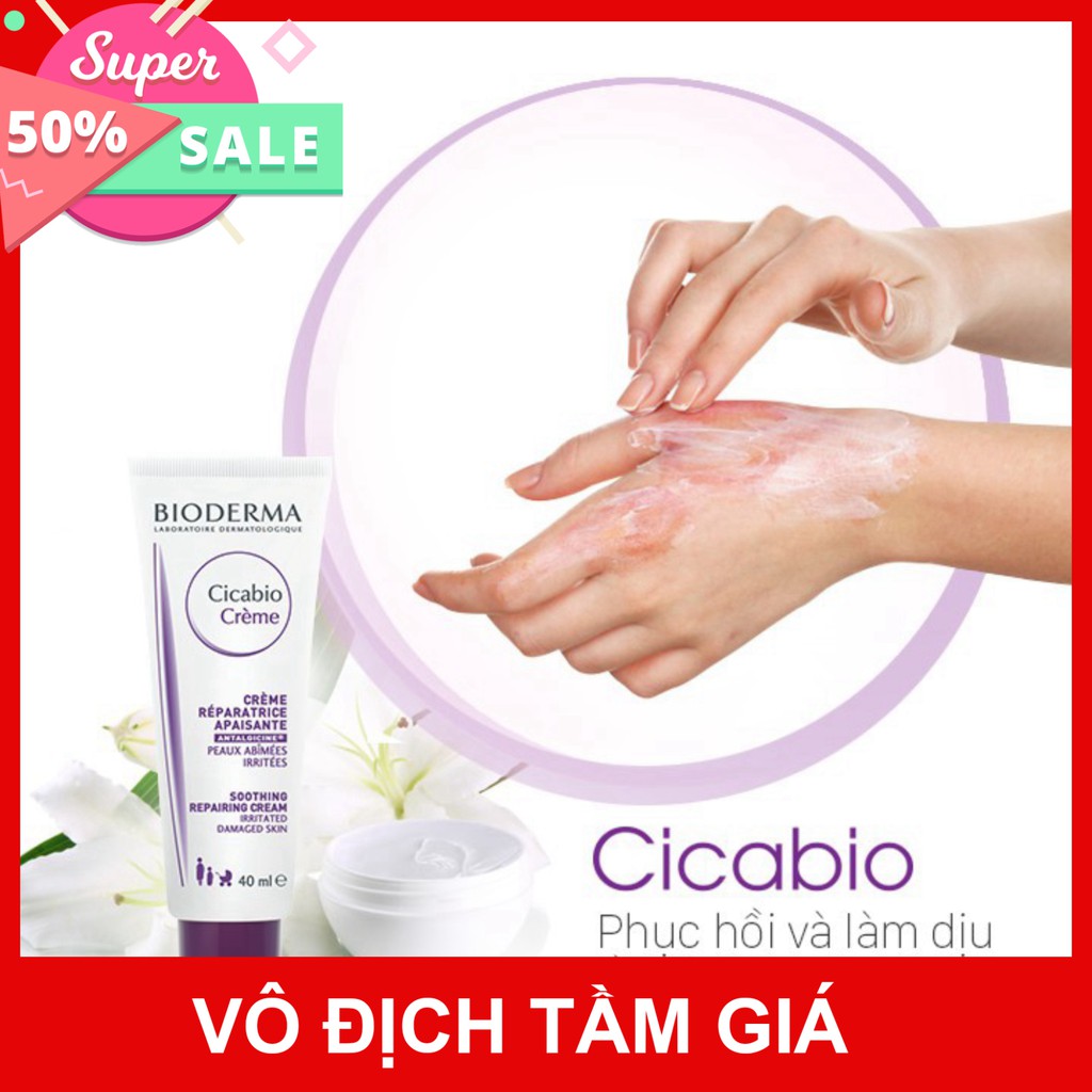 [CHÍNH HÃNG] Bioderma Kem Dưỡng Ẩm Phục Hồi Và Làm Dịu Da Cicabio Crème 40ml