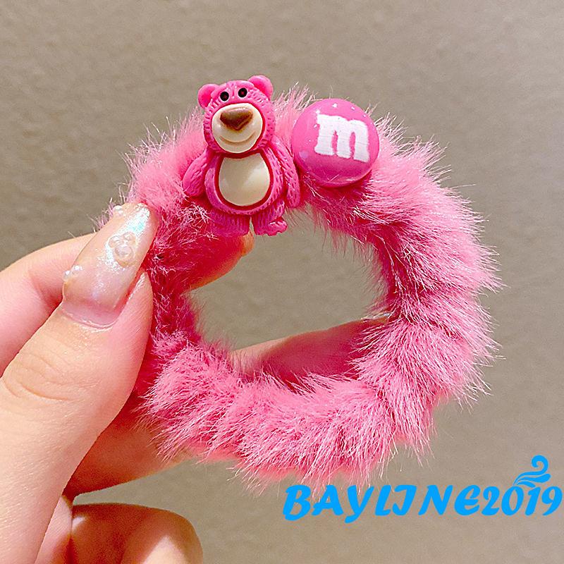 Dây buộc tóc co giãn họa tiết hoạt hình dễ thương cho bé gái