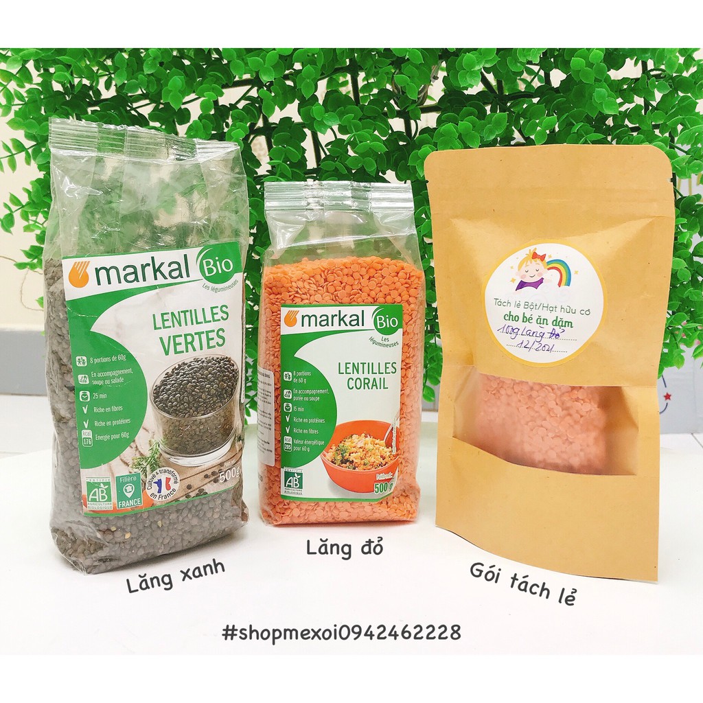 Hạt hữu cơ gói chia nhỏ 50-100g cho bé ăn dặm HSD 2022