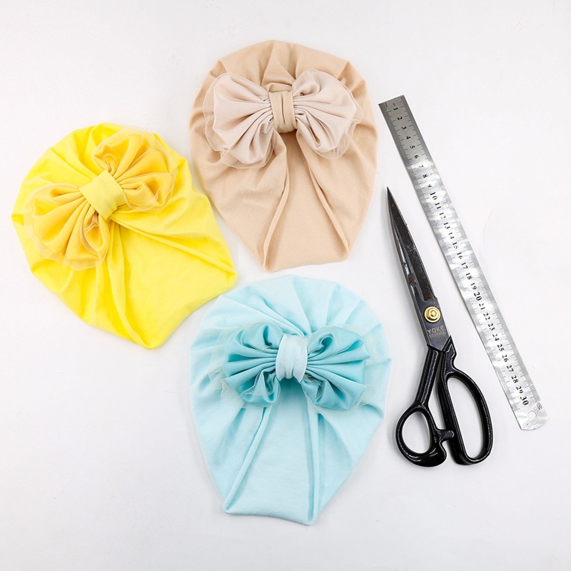 Mũ Turban Co Giãn Cao Phụ Kiện Chụp Ảnh Cho Bé Sơ Sinh 0-2 Tuổi