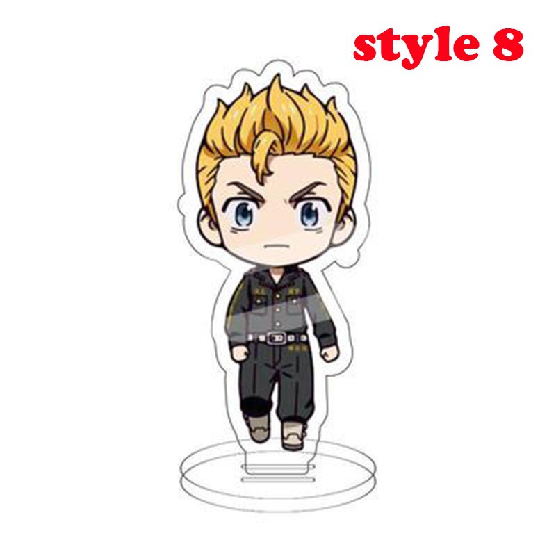 Mô Hình Standee Anime Tokyo Revengers nhân vật Mikey Draken Chất liệu Acrylic trang trí góc học tập bàn làm việc Cao 8cm