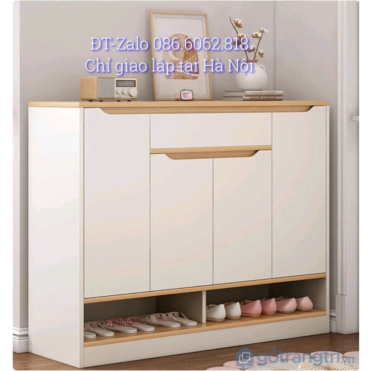 Tủ giày gỗ MDF phủ melamin lõi mịn