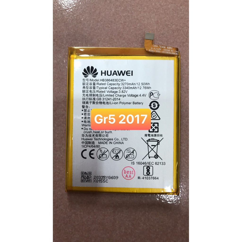 pin GR5 2017 / BL -L22 huawei (zin dung lượng chuẩn bảo hành 3 tháng)