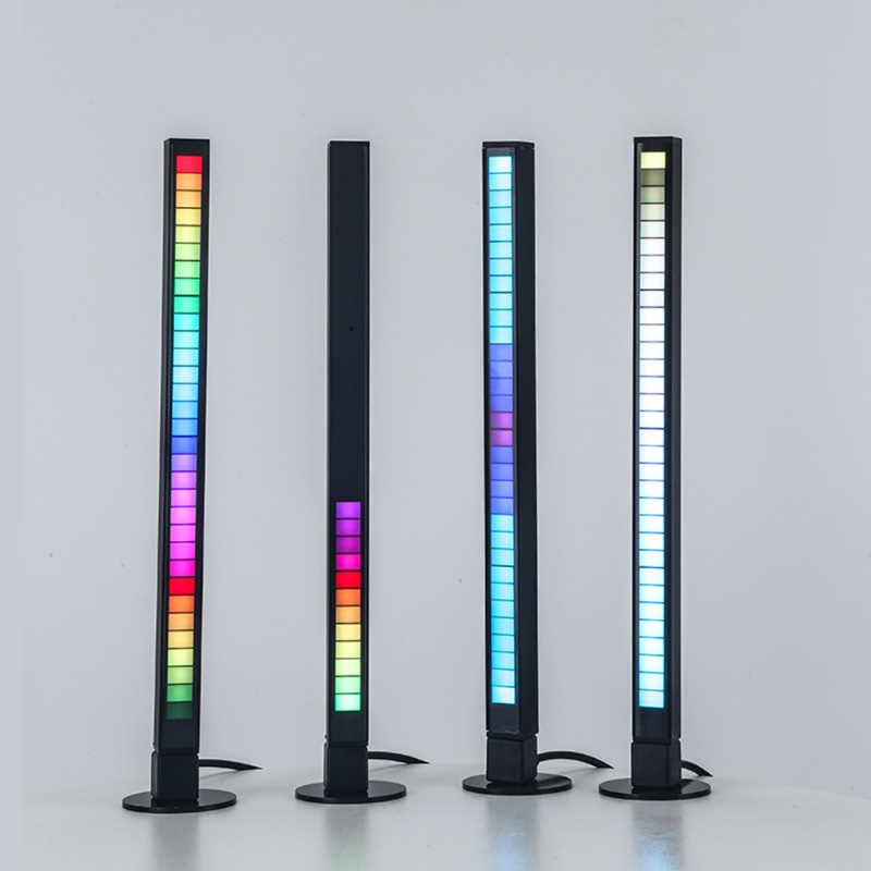 WU Voice Activated Pickup Rhythm Light Creative Colorful Lantern Tube Sound Control Atmosphere Lamp 32 Bit Music LED Strip