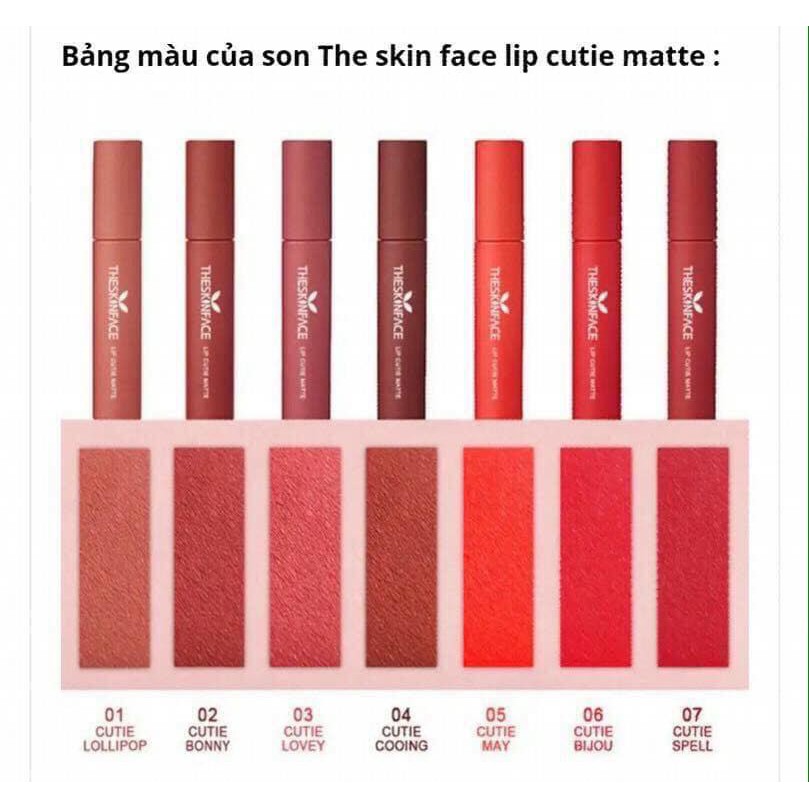 SON THE SKINFACE LIP CUTIE MATTE