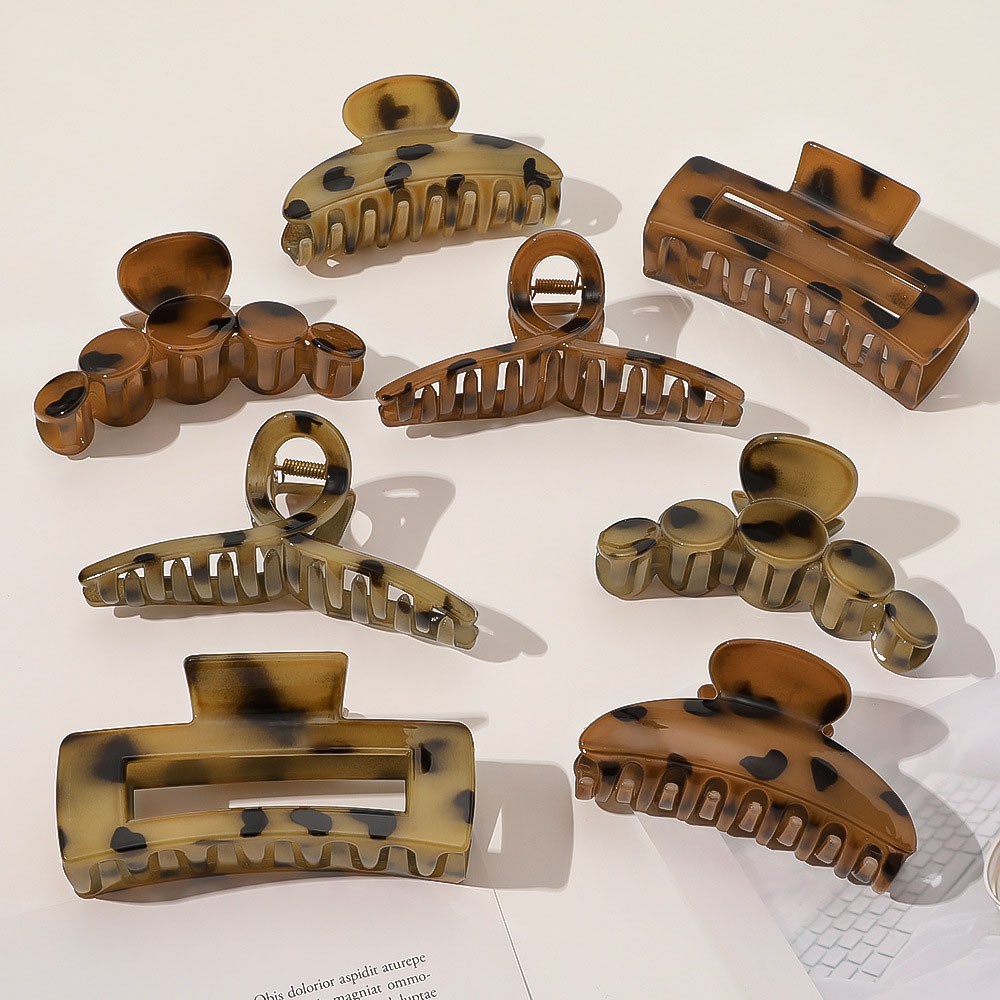 Kẹp Tóc Họa Tiết Da Báo Thời Trang Xinh Xắn Cho Nữ