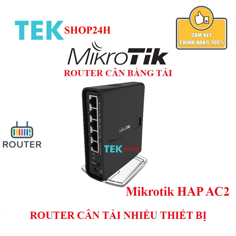 Thiết bị cân tải Mikrotik Hap AC 2 - đen (hàng new box)