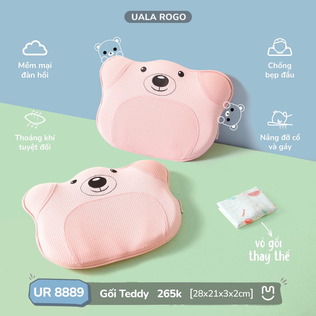 Gối chống méo đầu Teddy UalaRogo UR 8889