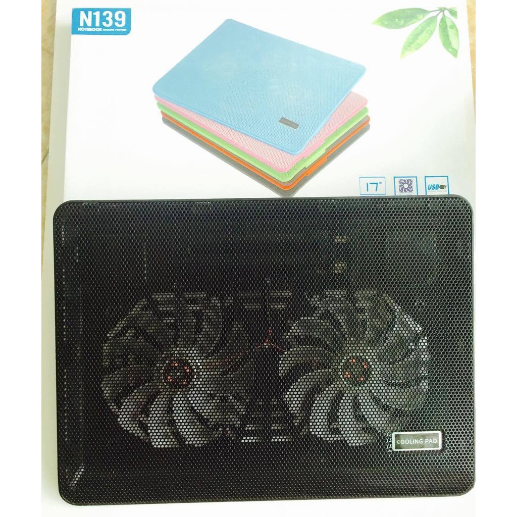 CHÍNH HÃNG  Đế Giá Đỡ QUẠT Tản Nhiệt Cho Laptop N139, N19  Đế QUẠT 1 2 fan , chạy êm, hút mạnh làm mát cực nhanh