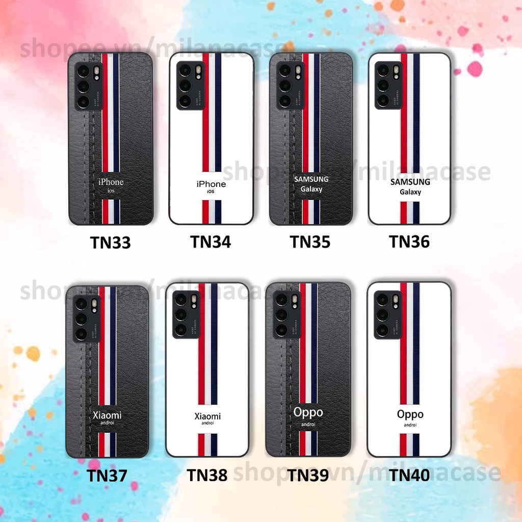 Ốp Oppo Reno6 / Reno6 Z 5G / Reno 6 in giả da phong cách thể thao, cá tính, thời trang
