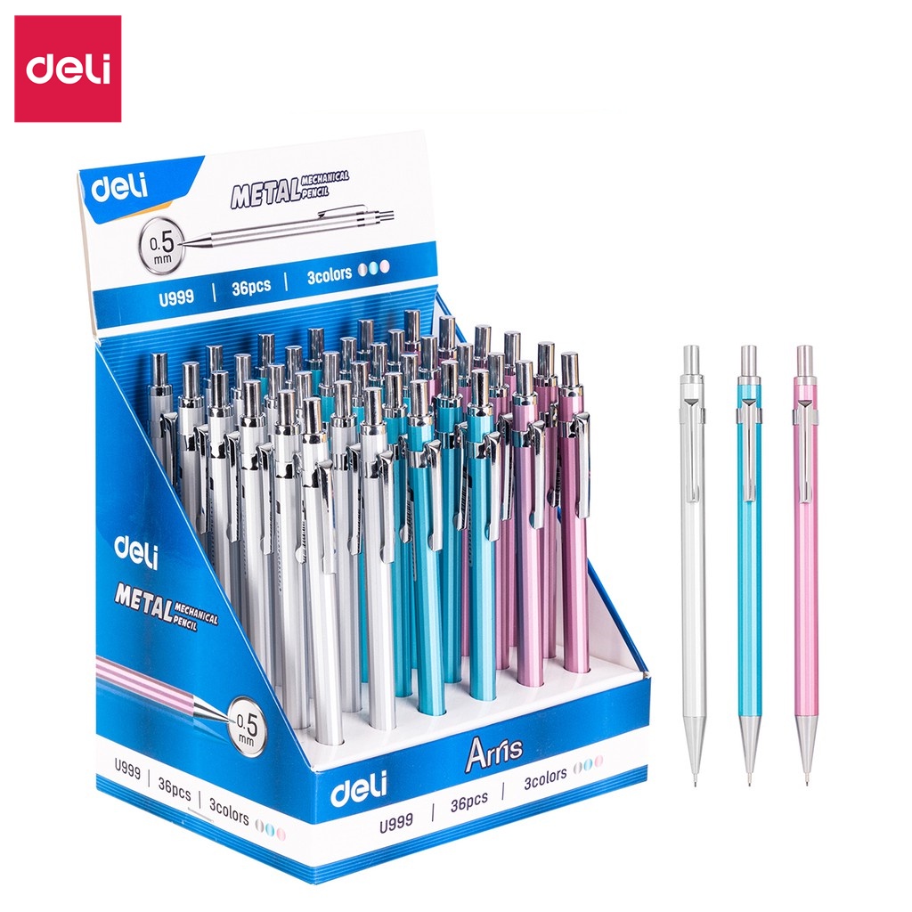 Bút chì bấm ngòi 0.5mm 0.7mm nhiều màu sắc tiện dụng