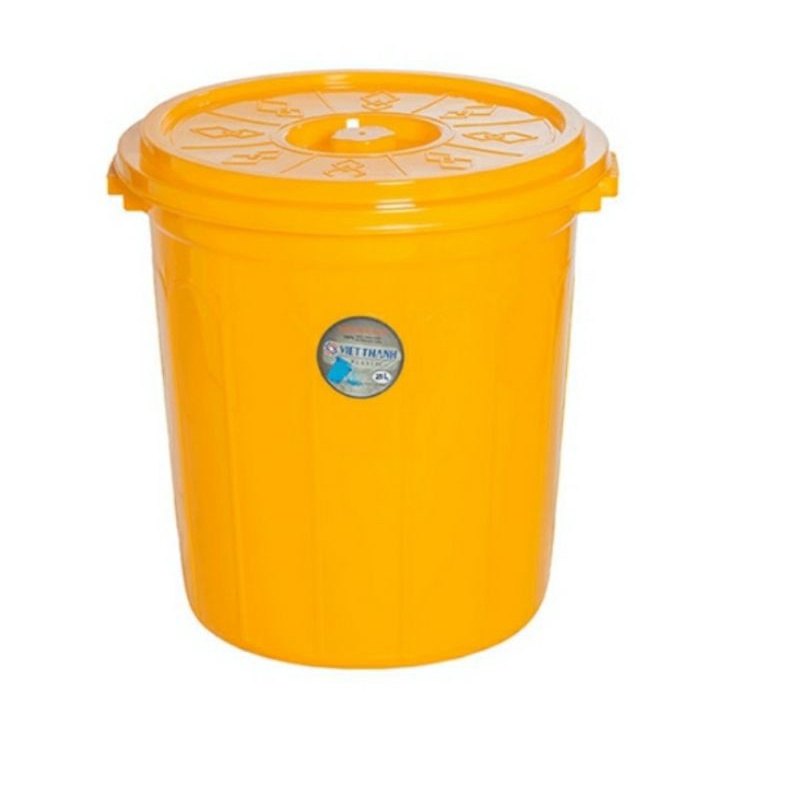 Thùng nhựa tròn 80 lít  có nắp cao cấp loại 1 (80 lít ,60 lít)