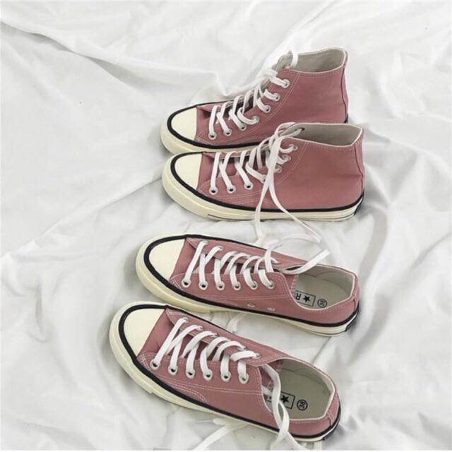 GIÀY CONVER ULZZANG HỒNG ĐẤT ORDER