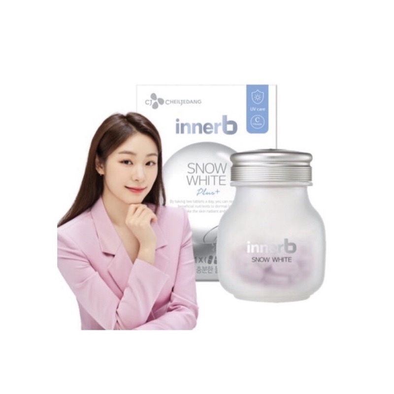 Viên Cấp Nước Chống Nắng Dưỡng Trắng Da Innerb Snow White Hàn Quốc, Hộp 70 Viên, Giúp Da Ẩm Mịn Tươi Sáng