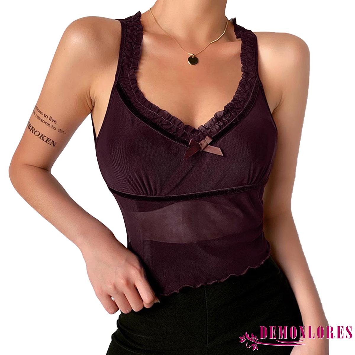 Áo Nữ Không Tay Phối Ren Thời Trang Quyến Rũ | BigBuy360 - bigbuy360.vn