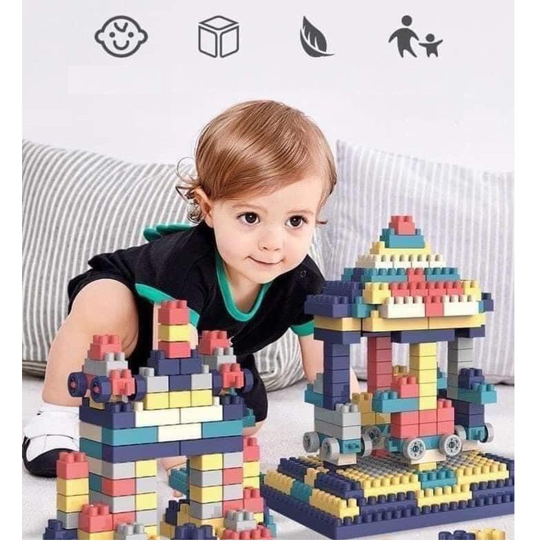 Bộ đồ chơi ráp hình lego, đồ chơi 520 chi tiết