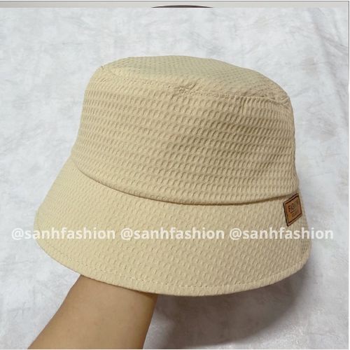 Mũ bucket vành cụp tem thêu FASHION GLOVER Nón tai bèo chất vải xốp cao cấp thời trang form unisex nam nữ_SÀNH FASHION