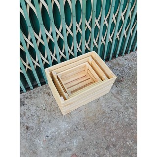Combo 3 thùng gỗ pallet đa năng