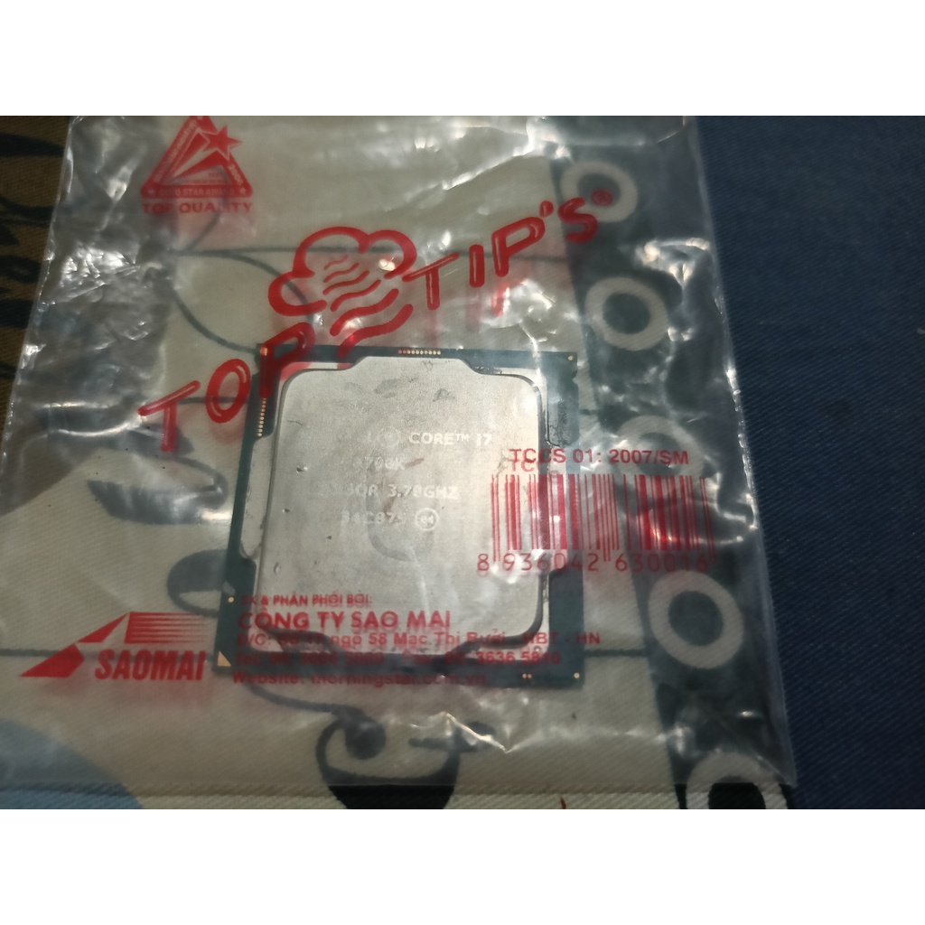 CPU Intel Core i7-8700k không fan