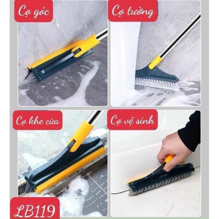 Chổi chà sàn,gạt nước 2in1 mẫu mới 2022