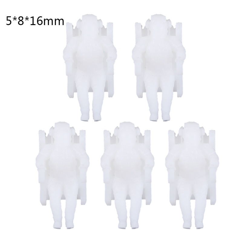 Set 5 Mô Hình Phi Hành Gia Mini Bằng Nhựa Resin Sáng Tạo DIY
