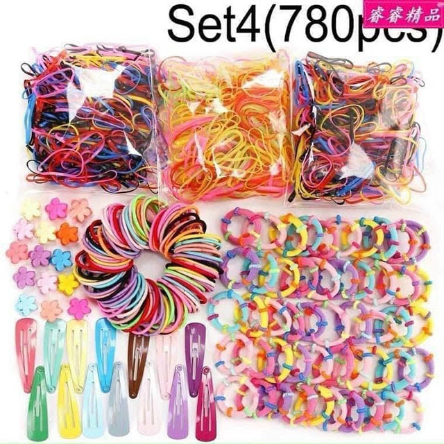 Set Cột Tóc 780 Món Cho Bé Gái siêu dễ thương Tieuis Store Ulzzang