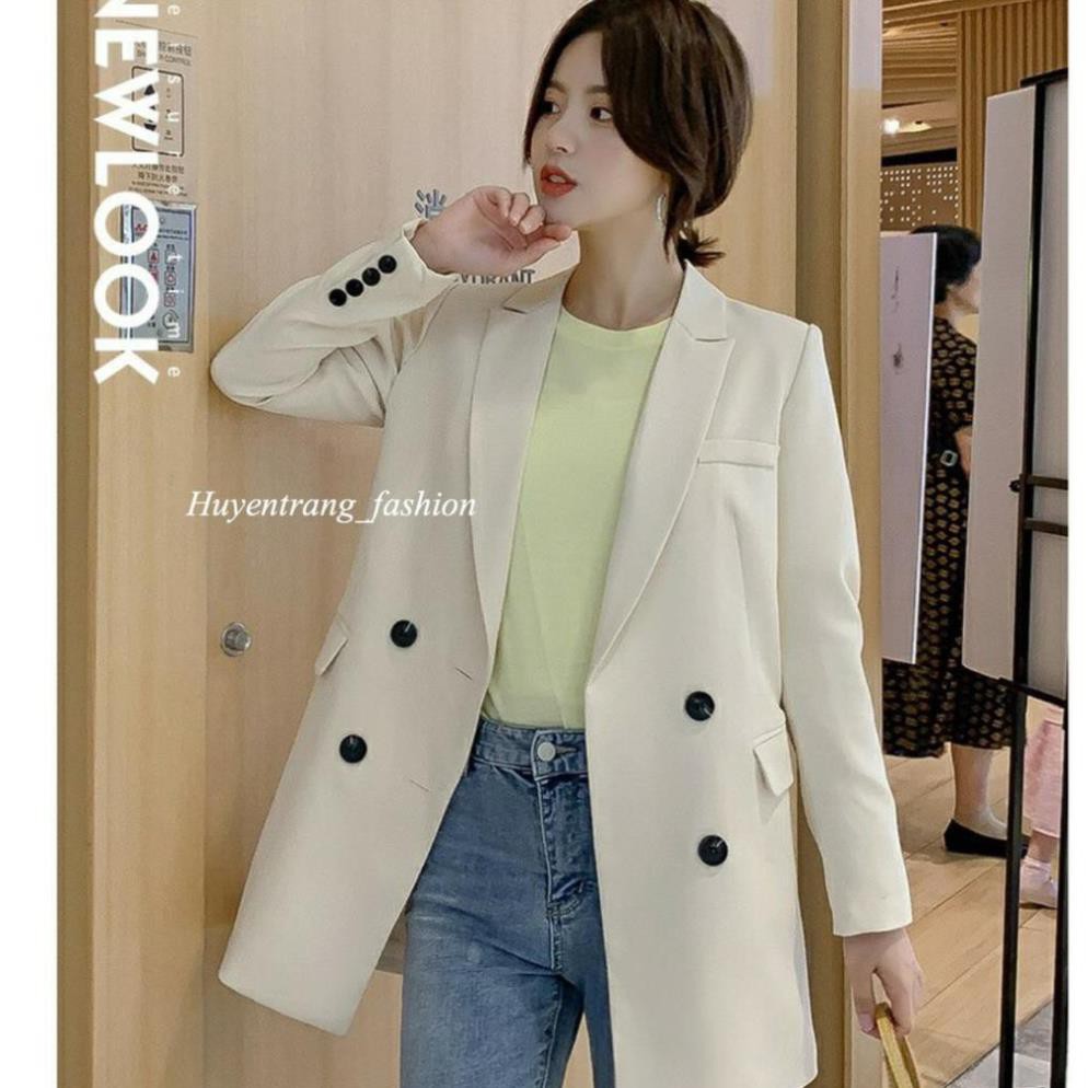 Áo vest nữ dáng dài đính 4 khuy tay nhiều màu chất vải cao cấp | BigBuy360 - bigbuy360.vn