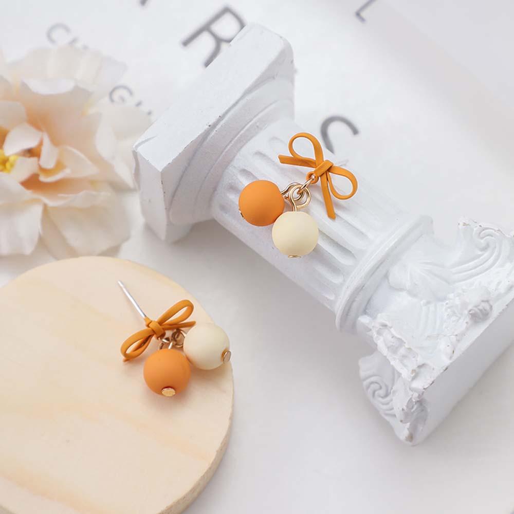Khuyên Tai Nữ Trang Dáng Dài Tạo Hình Nơ Xinh Xắn