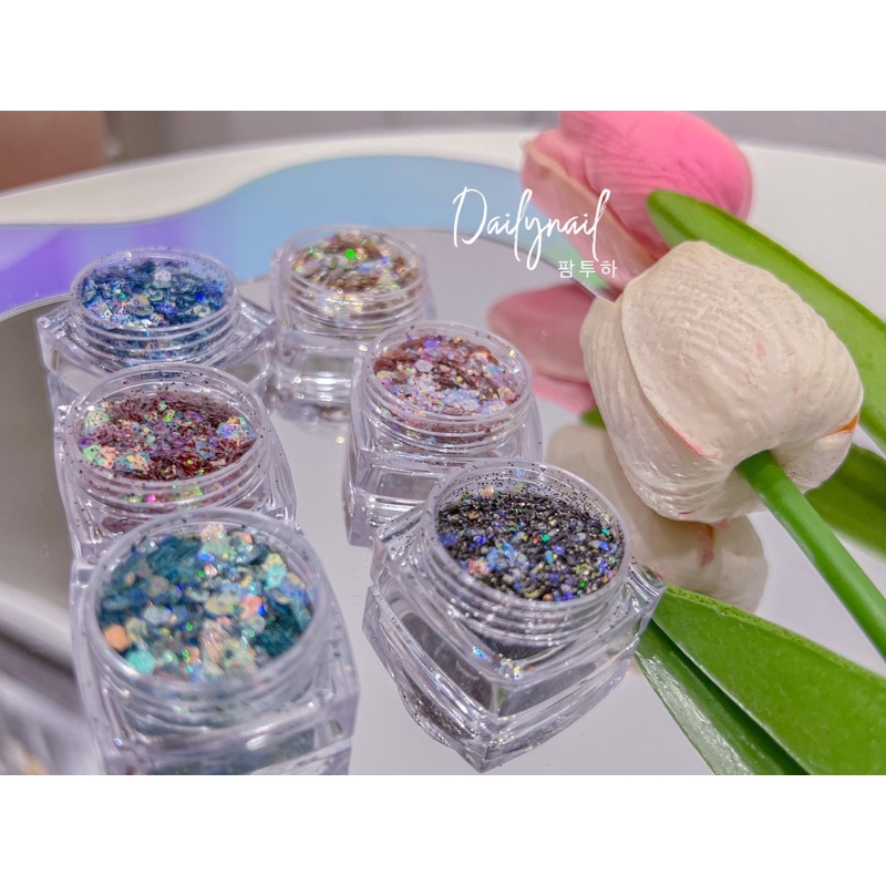 Set nhũ Cherry Line ẩn móng 6 hũ