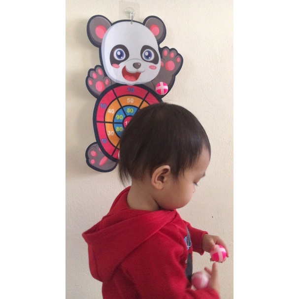 Ném Bóng Dính, Bảng Phi Tiêu Bóng Ném Dính Rèn Luyện Tính Tập Trung Cho Bé Tặng Kèm 3 Bóng