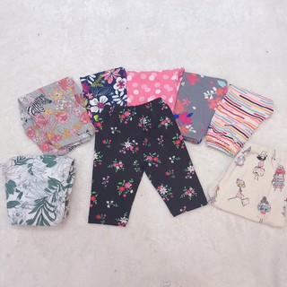 Quần legging lửng thun co giãn 4 chiều cho bé từ 16 đến 35 kg