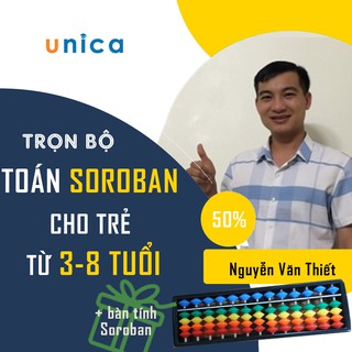 Toàn quốc- [Evoucher] Trọn bộ  FULL khóa học Toán Soroban cho trẻ từ 3-8 tuổi. Tặng kèm BÀN TÍNH SOROBAN 13 HẠT
