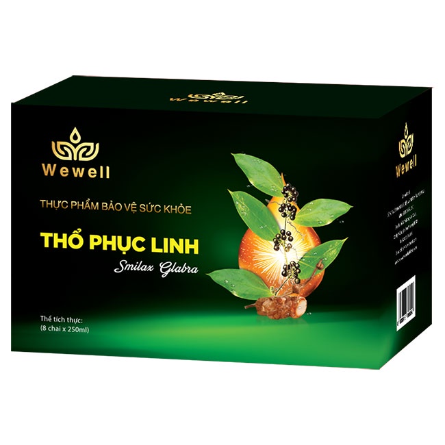 Nước uống thảo dược Thổ phục linh [Chai thủy tinh 250ml]