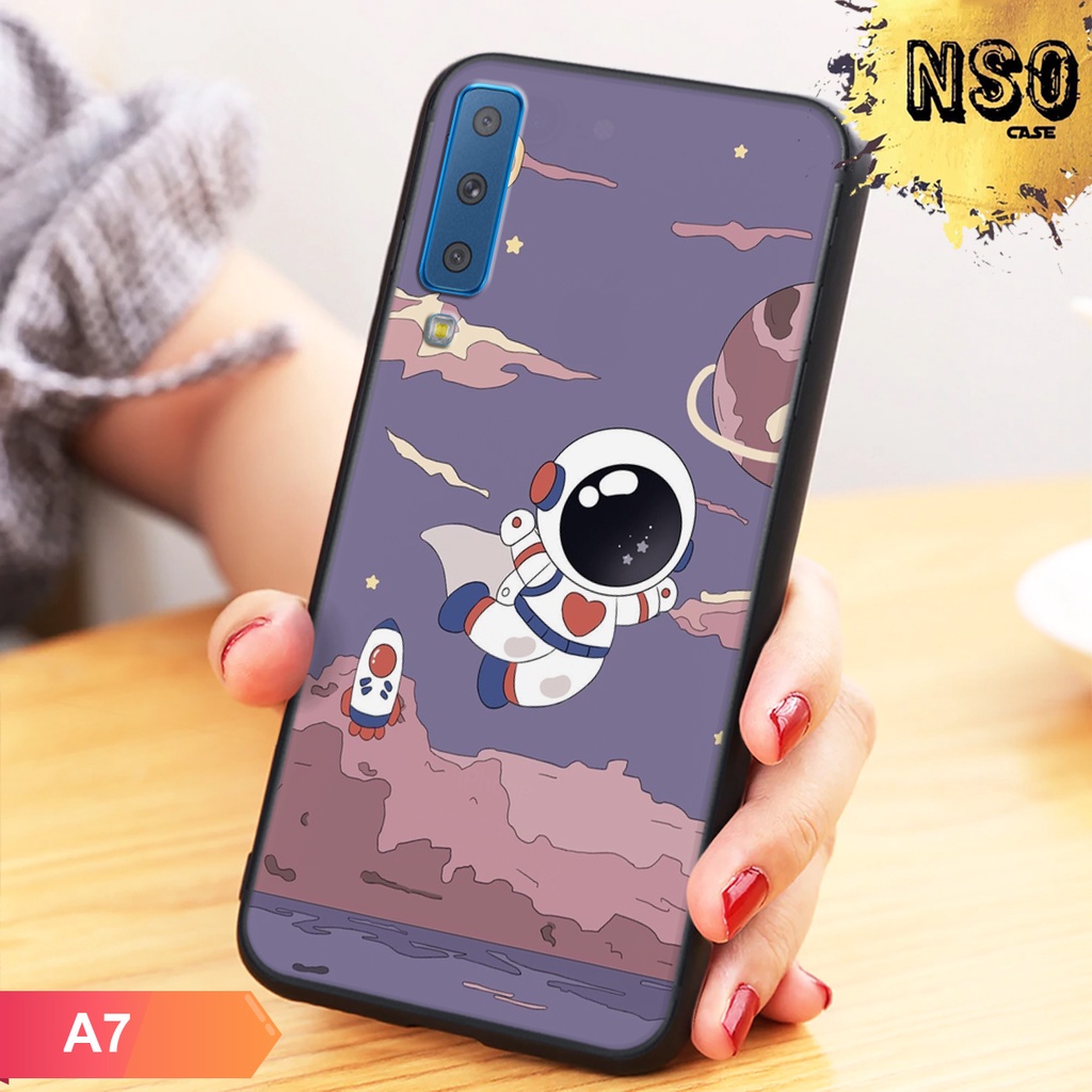 HÀNG HOT  Ốp Samsung A7 2018 In Hình Phi Hành Gia Siêu Chất