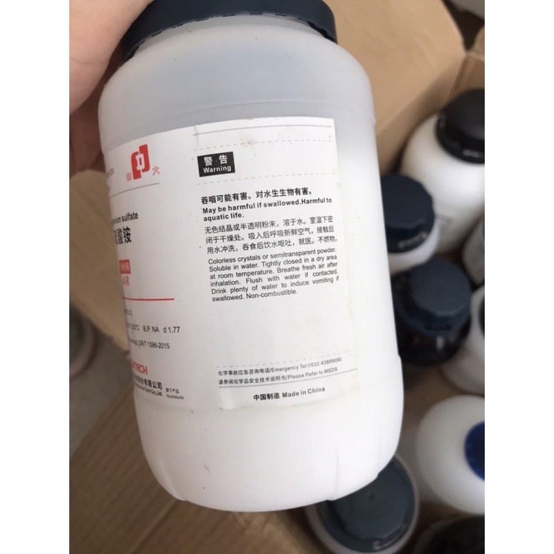 Ammonium sulfate 2SO4 lọ 500g amoni sunphat CAS 7783-20-2 phèn kép
