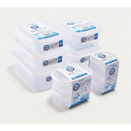 Hộp Nhựa Đựng Thực Phẩm Nakaya Có Lớp Kháng Khuẩn Ag+ Nội Địa Nhật Bản