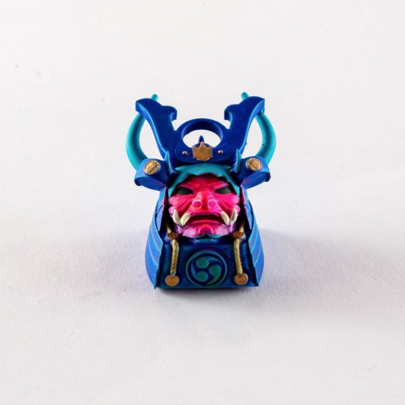 Nút bàn phím cơ quỷ Samurai ONI.Keycap resin ONI Samurai.Keycap Artisan