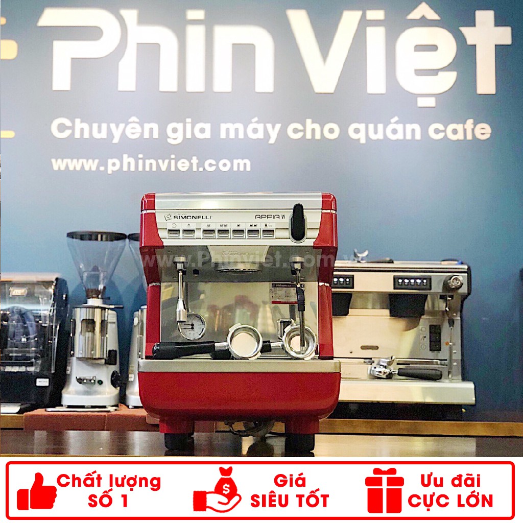 Máy pha cà phê Nuova Simonelli APPIA II 1 group - Máy đã qua sử dụng - Combo