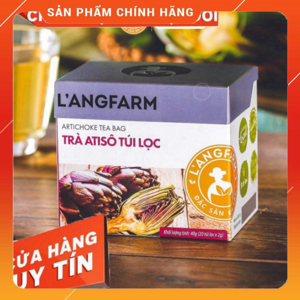 L'angfarm | Trà atisô túi lọc,hộp 20 tép giải khát hàng ngày hoặc làm quà tặng. An toàn vệ sinh, không chất bảo quản.