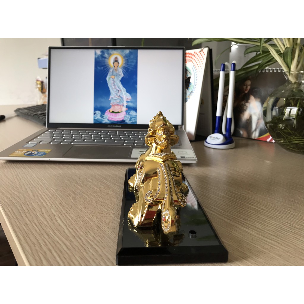 Tượng Tỳ Hưu Mạ Vàng Dùng Để Trang Trí Phong Thủy Làm Bằng Kẽm