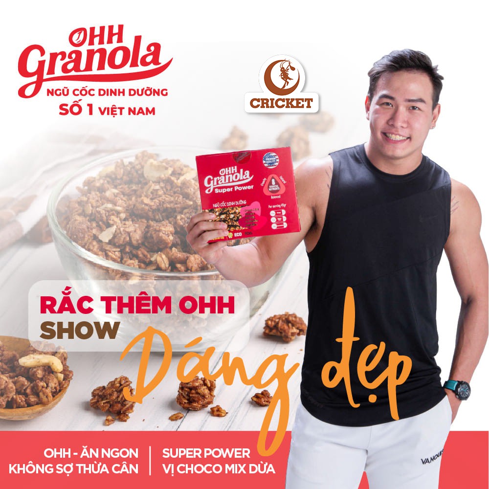 [ Super Power ] Ngũ cốc trái cây Ohh Granola Hộp 250g - Ngũ cốc dinh dưỡng cao cấp, hỗ trợ ăn kiêng.