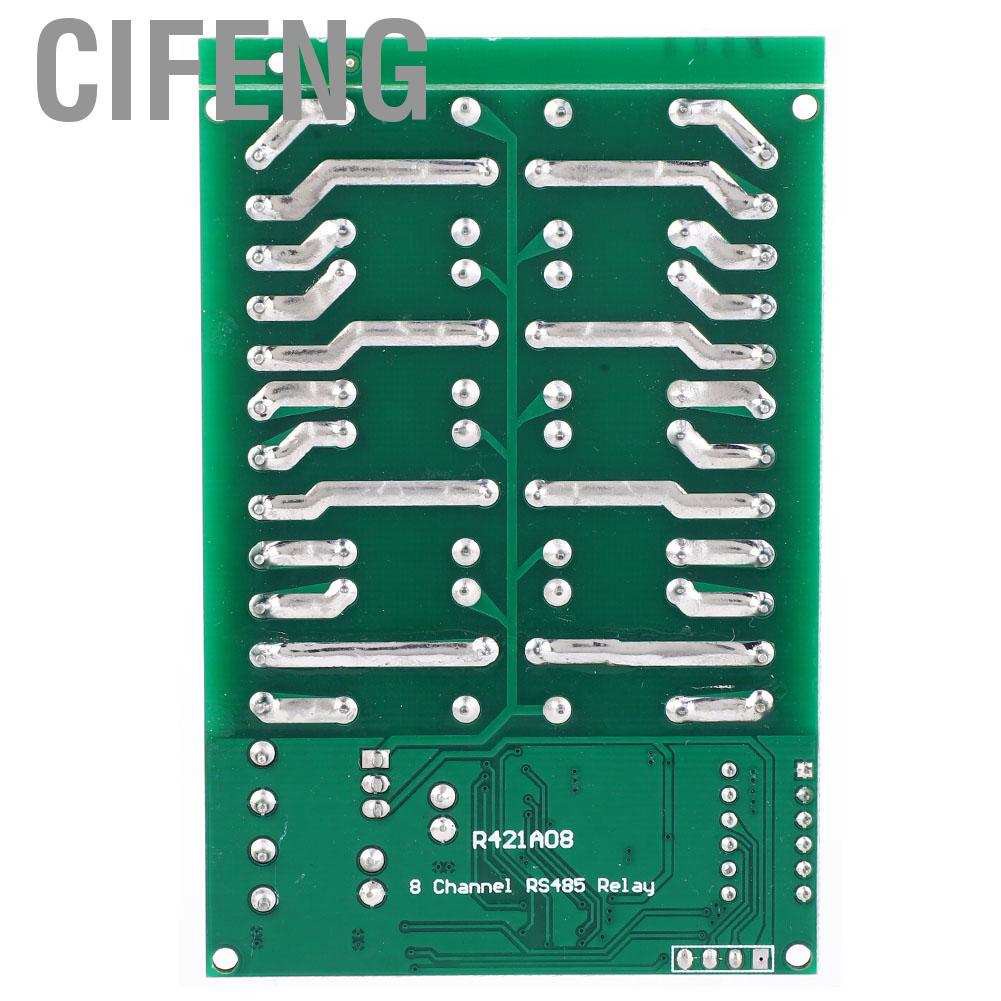 Cifeng DC 12V 8 Channel RS485 Relay Command Programmable Control Module Board