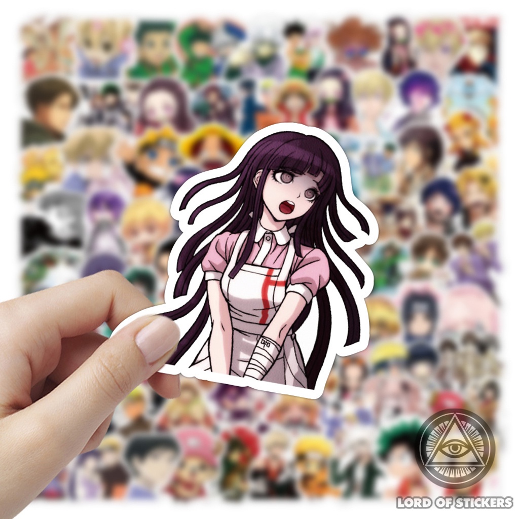 Set 100 Hình Dán Anime Manga Sticker Nhân Vật Truyện Tranh Tổng Hợp Chống Thấm Nước Trang Trí Mũ Bảo Hiểm, Laptop, Sổ