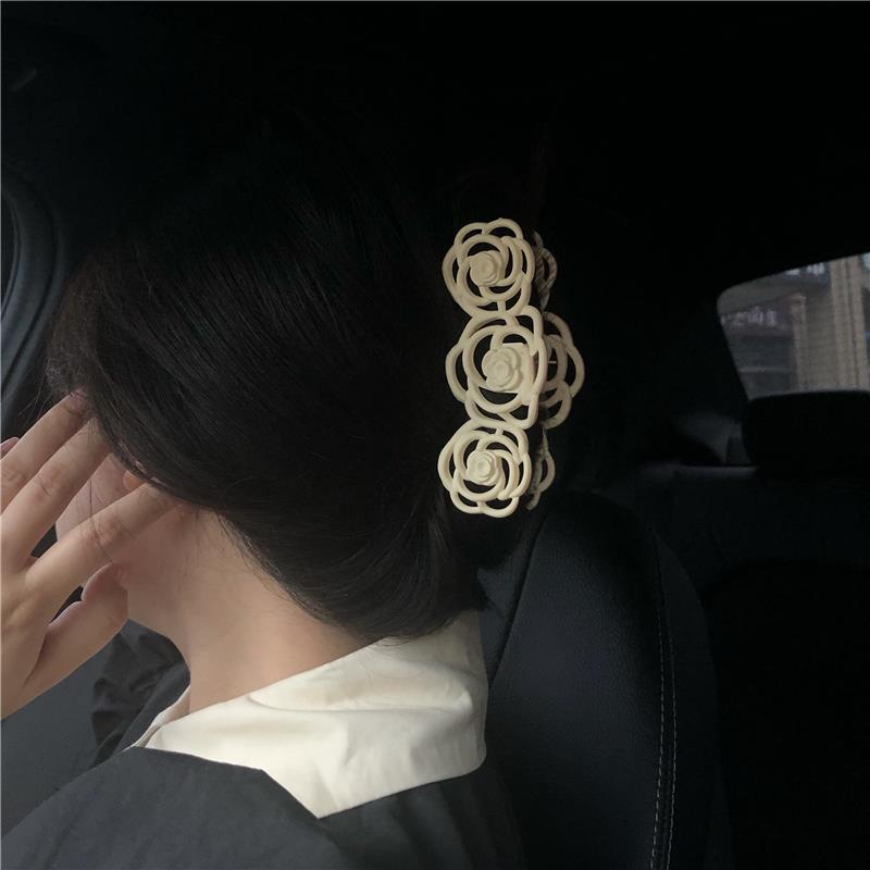Kẹp Tóc Acrylic Hình Hoa Hồng Thời Trang Cổ Điển Hàn Quốc