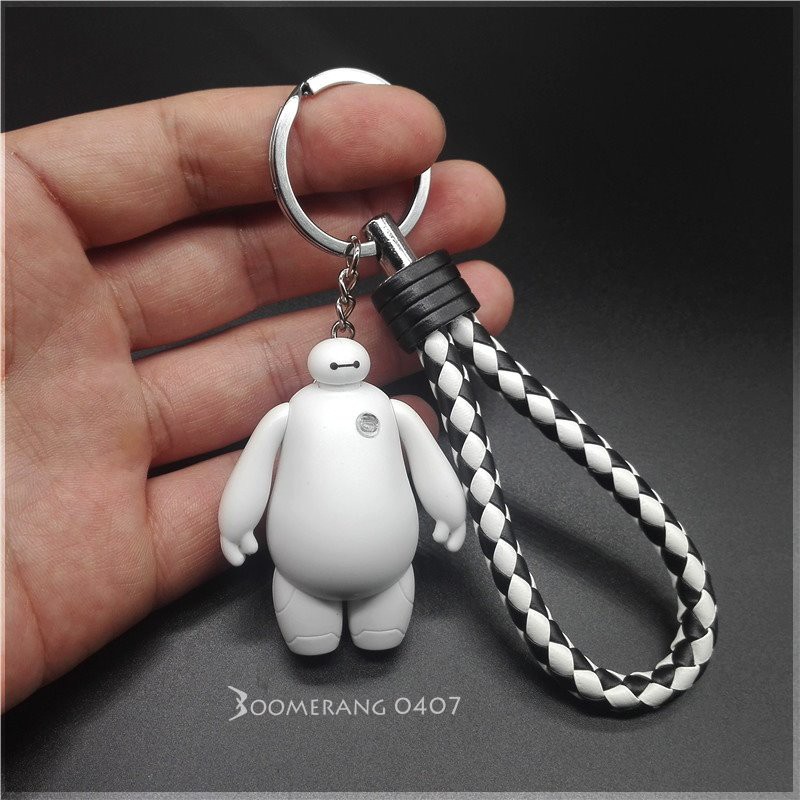 Móc chìa khóa đèn LED Baymax Mô phỏng Siêu anh hùng, Quà tặng độc đáo